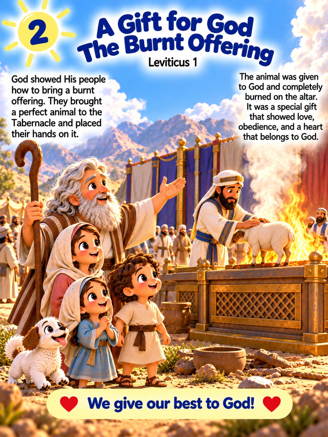 Inside page 2 of My First Leviticus Storybook