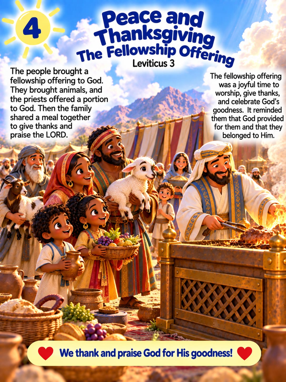 Inside page 4 of My First Leviticus Storybook