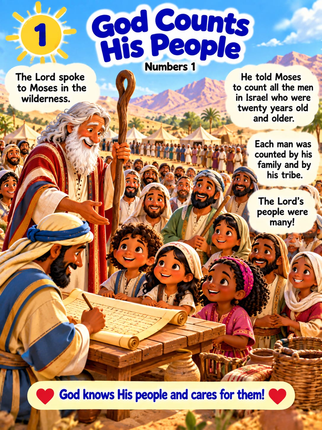 Inside page 1 of My First Numbers Storybook