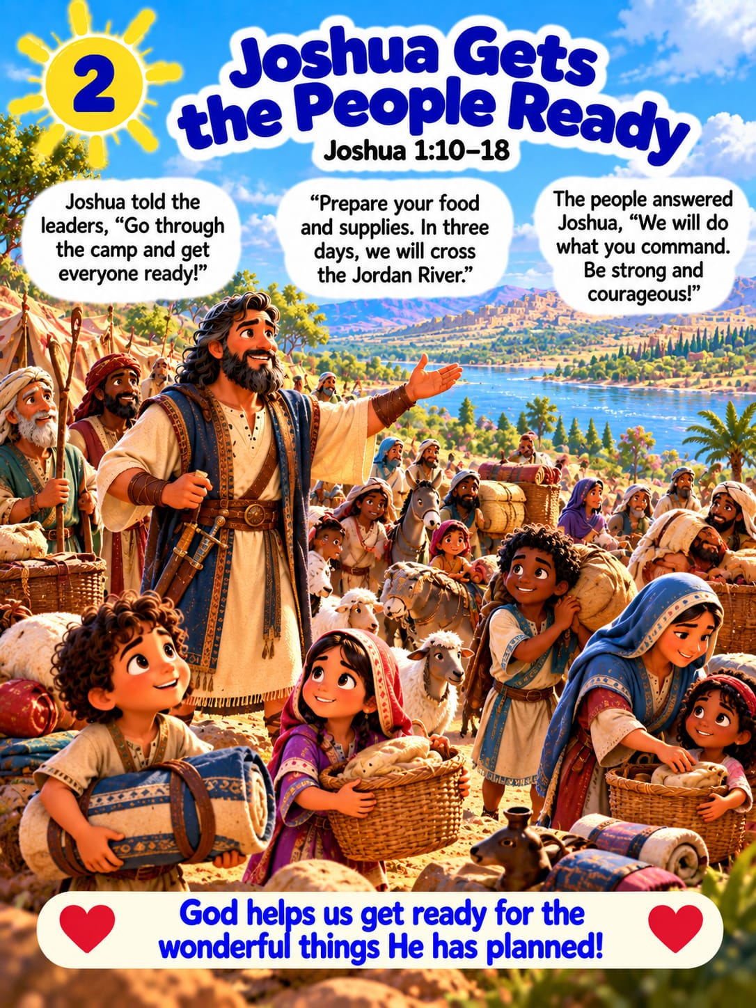Inside page 2 of My First Joshua Storybook