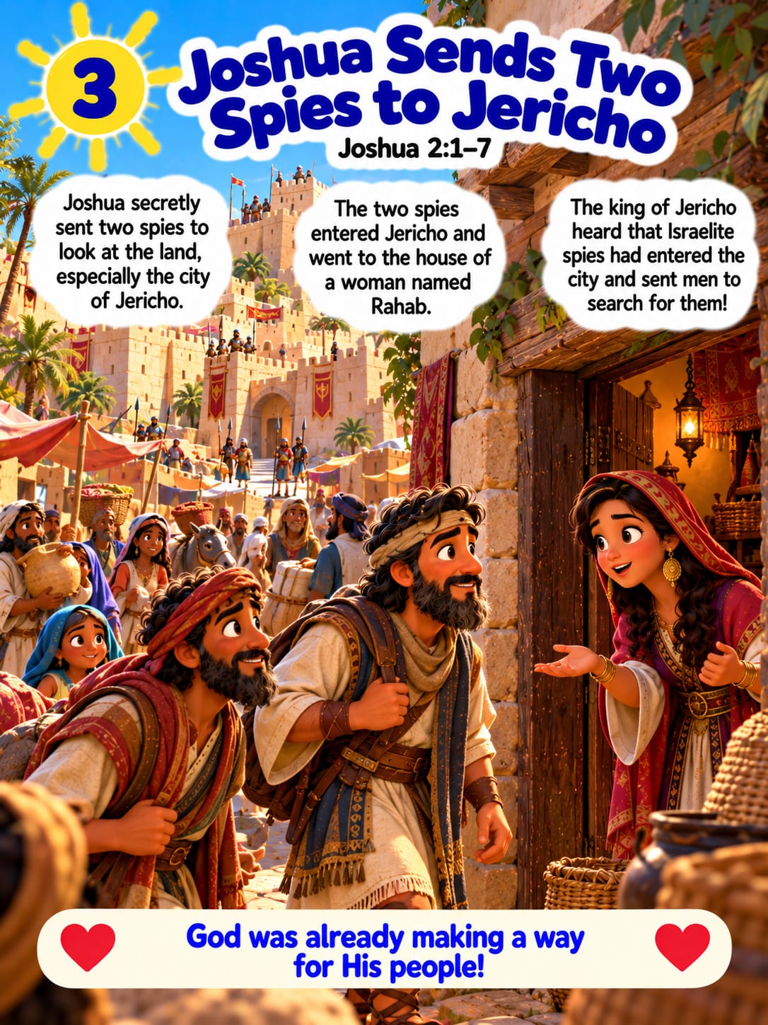 Inside page 3 of My First Joshua Storybook