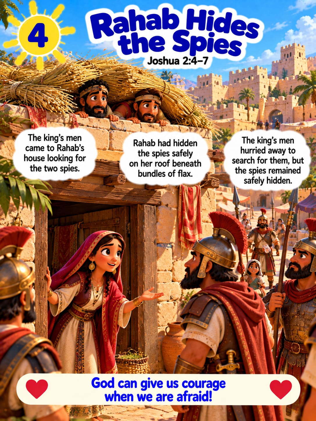 Inside page 4 of My First Joshua Storybook