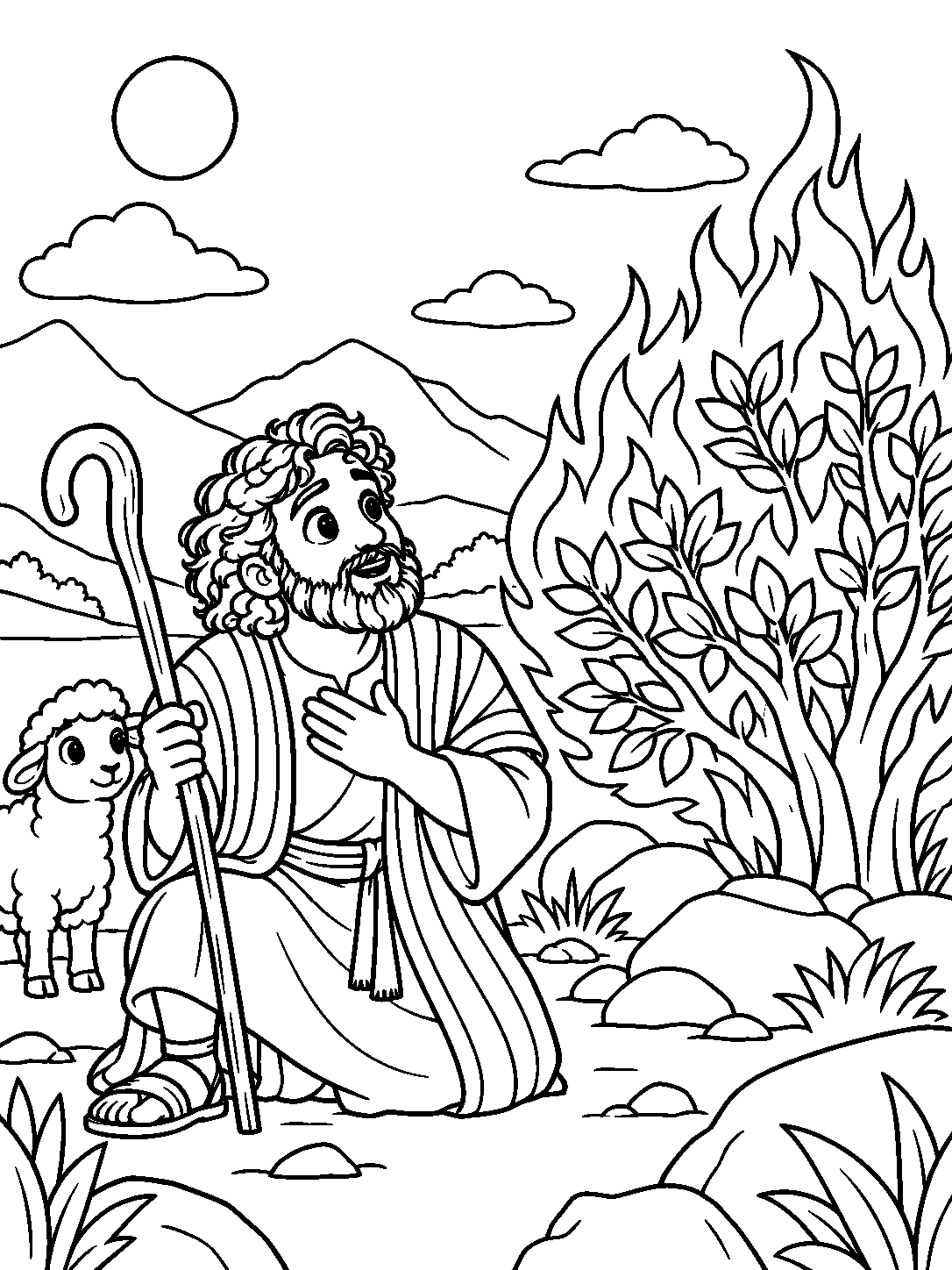 Inside page 4 of My First Exodus · Detailed Coloring Book