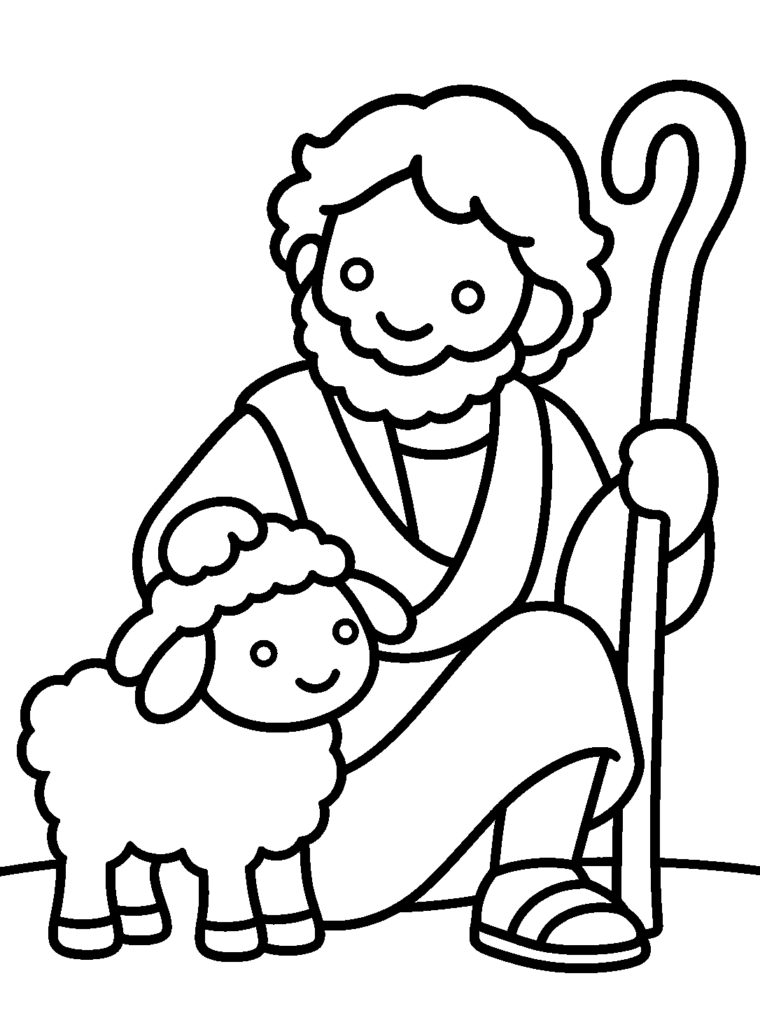 Inside page 3 of My First Exodus colouring book