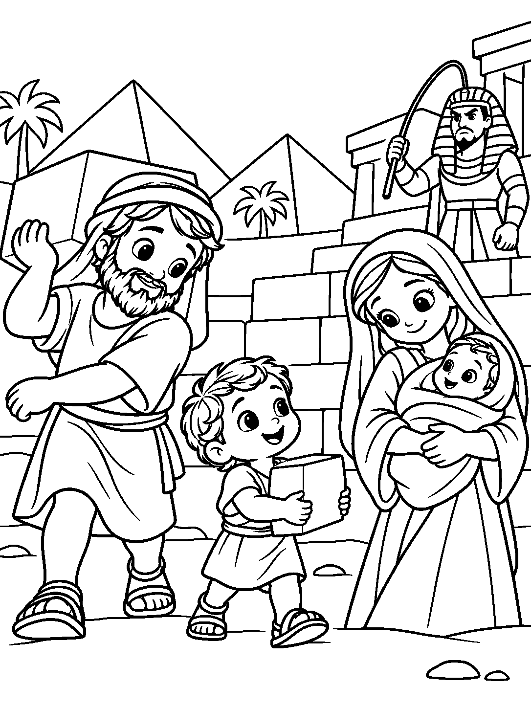 Inside page 1 of My First Exodus · Detailed Coloring Book