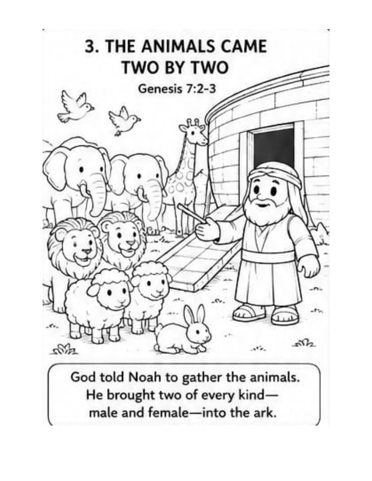 Inside page 4 of Noah and the Ark