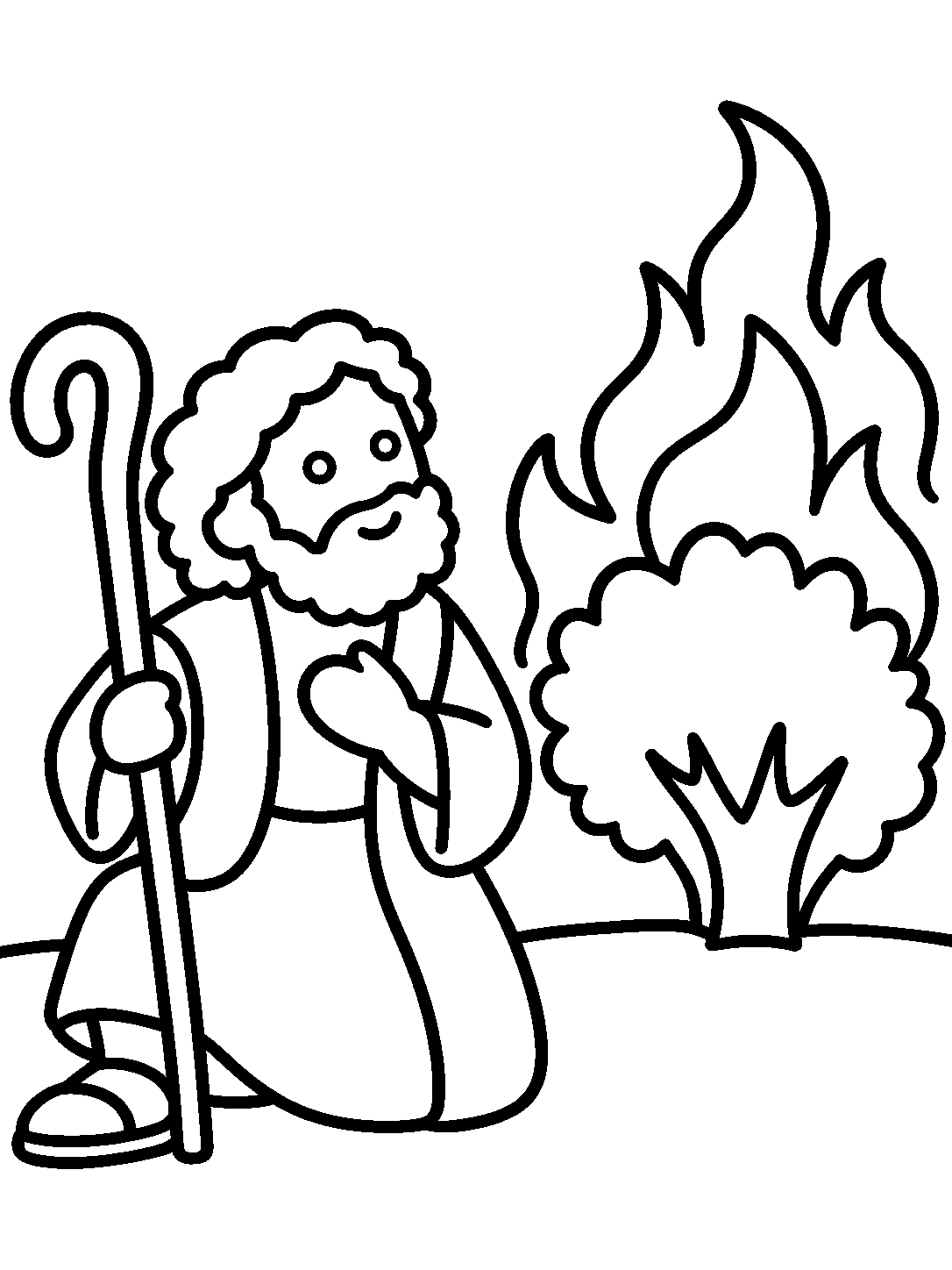 Inside page 4 of My First Exodus colouring book