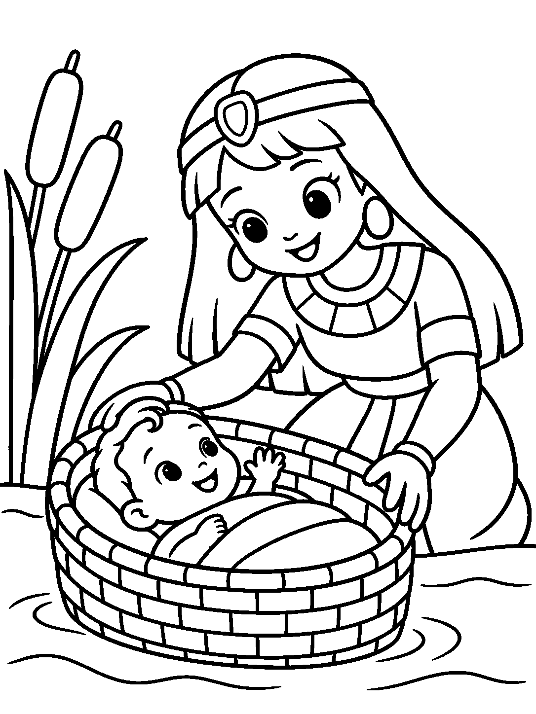 Inside page 2 of My First Exodus · Coloring Book · Ages 2–5